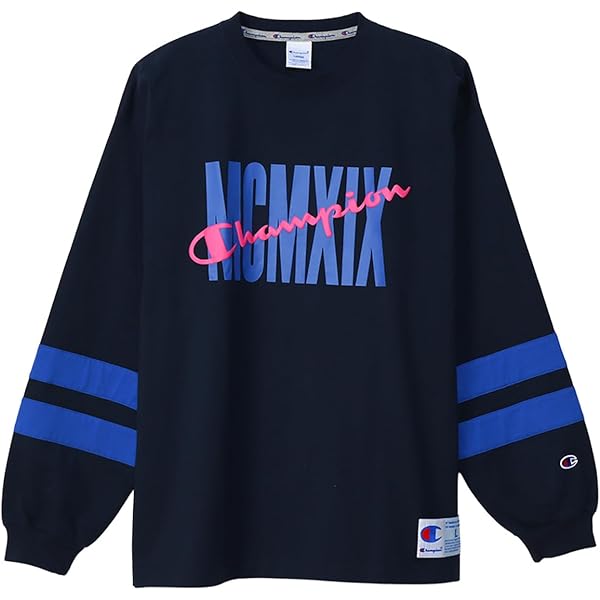 Amazon | [チャンピオン] ロングTシャツ 長袖 丸首 綿100